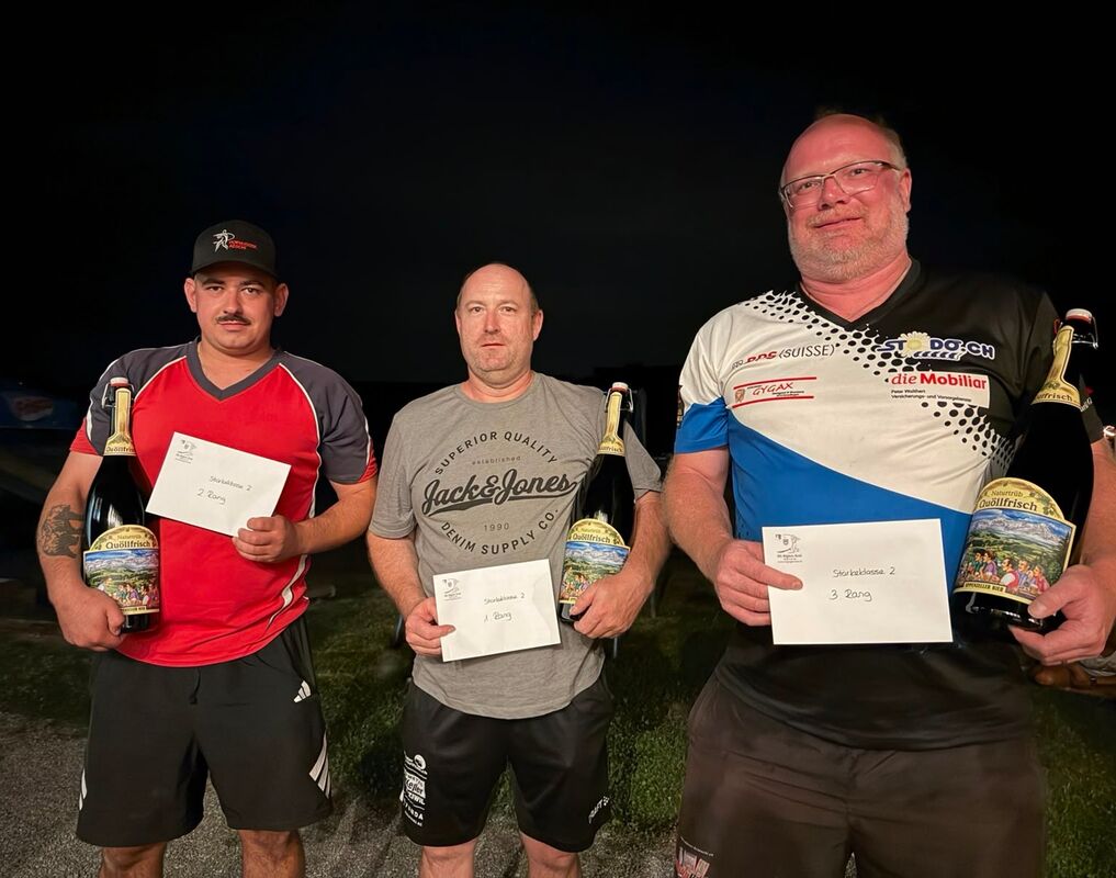 Sieger Kategorie 2 vlnr Strähl Claudio, Lüthi Heinz, Hofer Michael